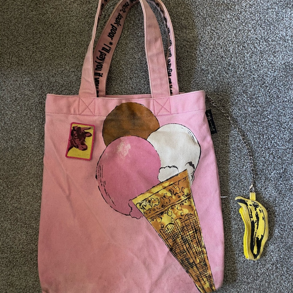 Vintage andy warhol x loop heavyweight tote bag